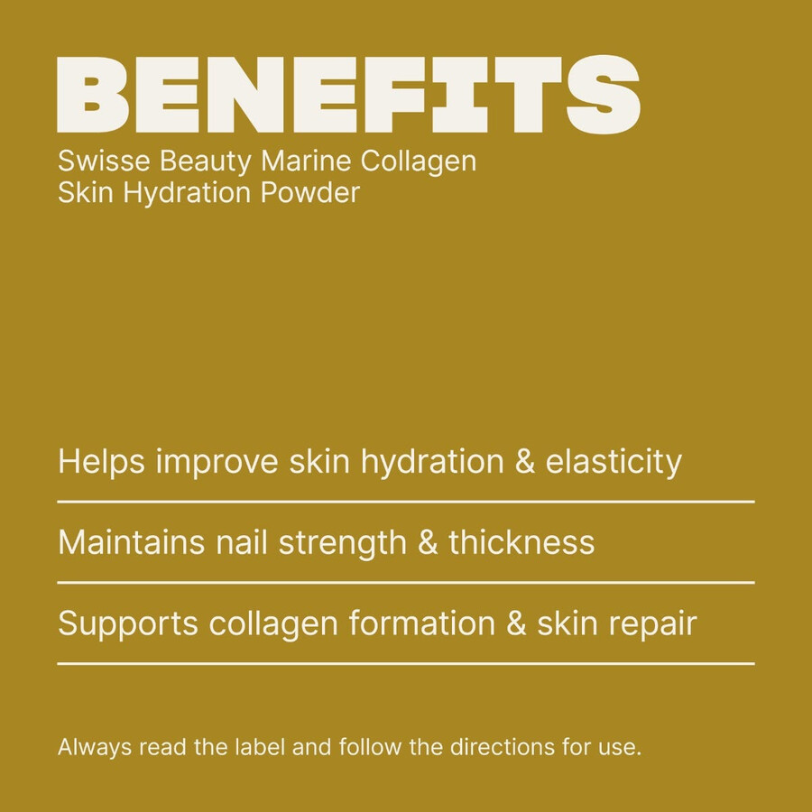 swisse beauty marine collagen skin hydration unflavoured powder