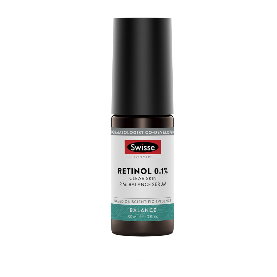 swisse skincare retinol 0.1 clear skin p.m. balance serum