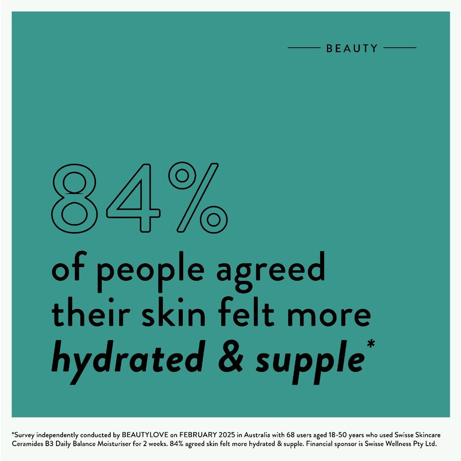 swisse skincare ceramides b3 daily balance moisturiser balance