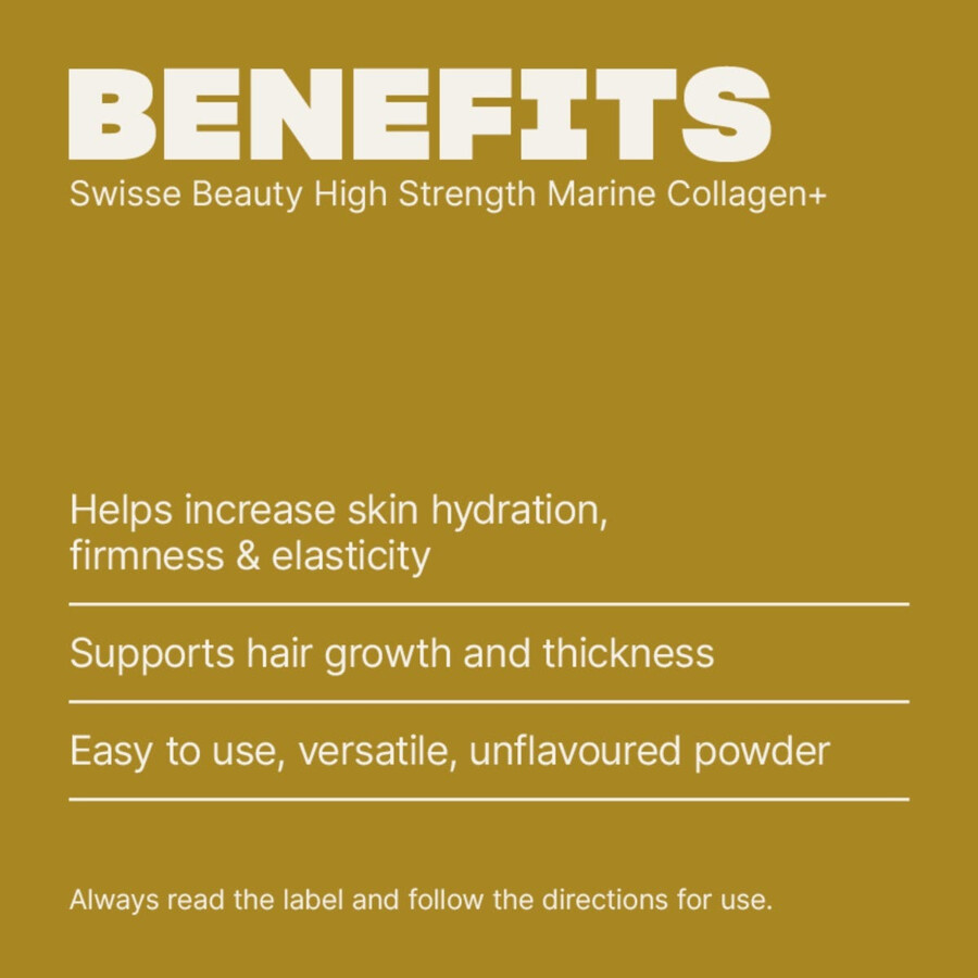 swisse beauty high strength marine collagen unflavoured powder