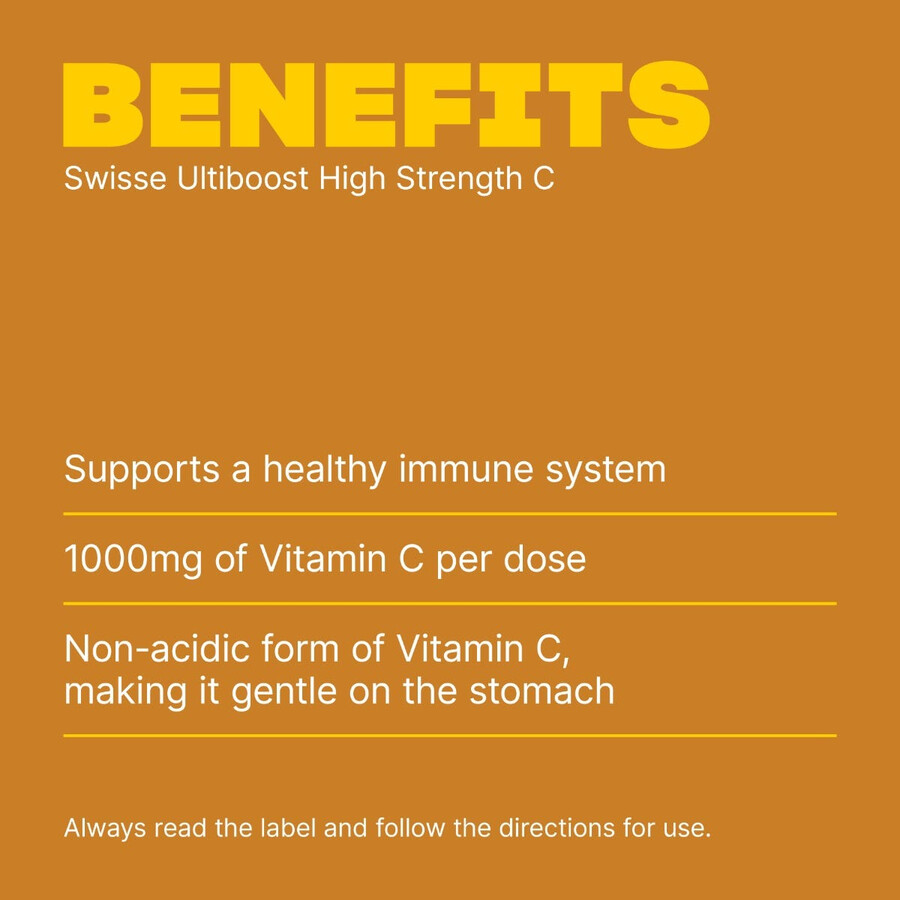 swisse ultiboost high strength c daily immune support 1000mg