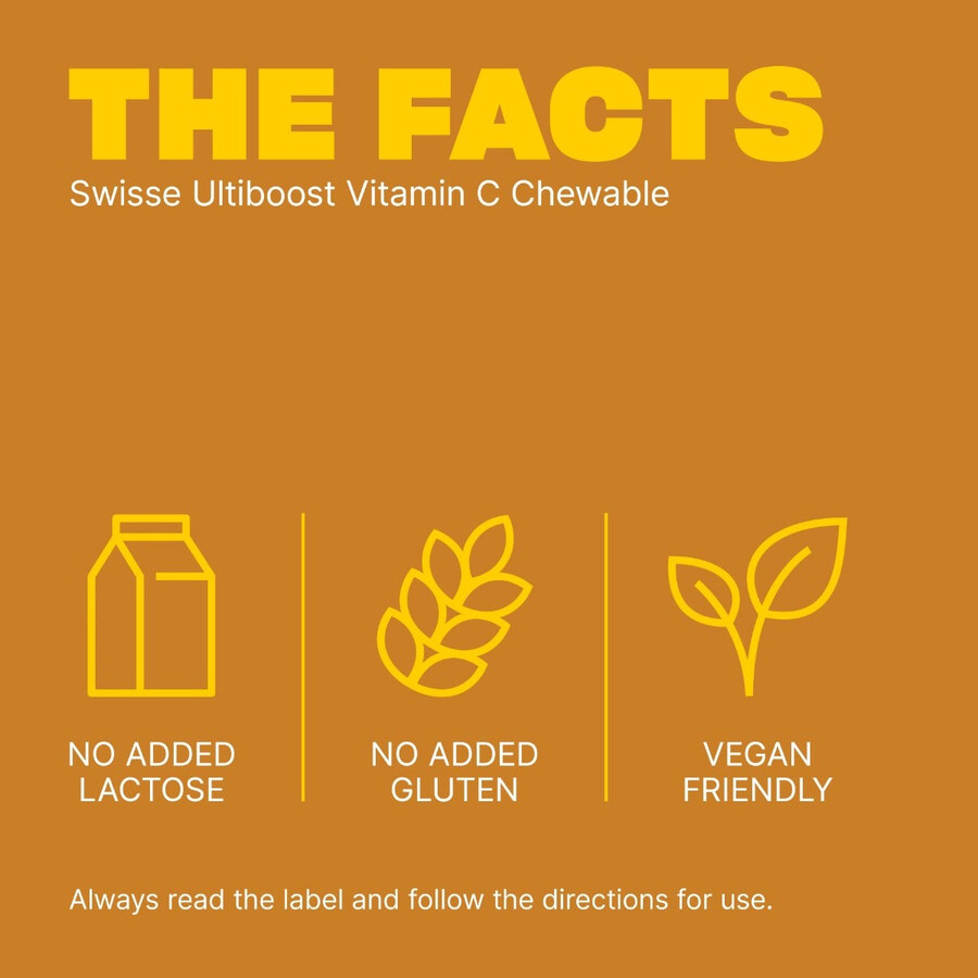 swisse ultiboost vitamin c chewable immune system health support