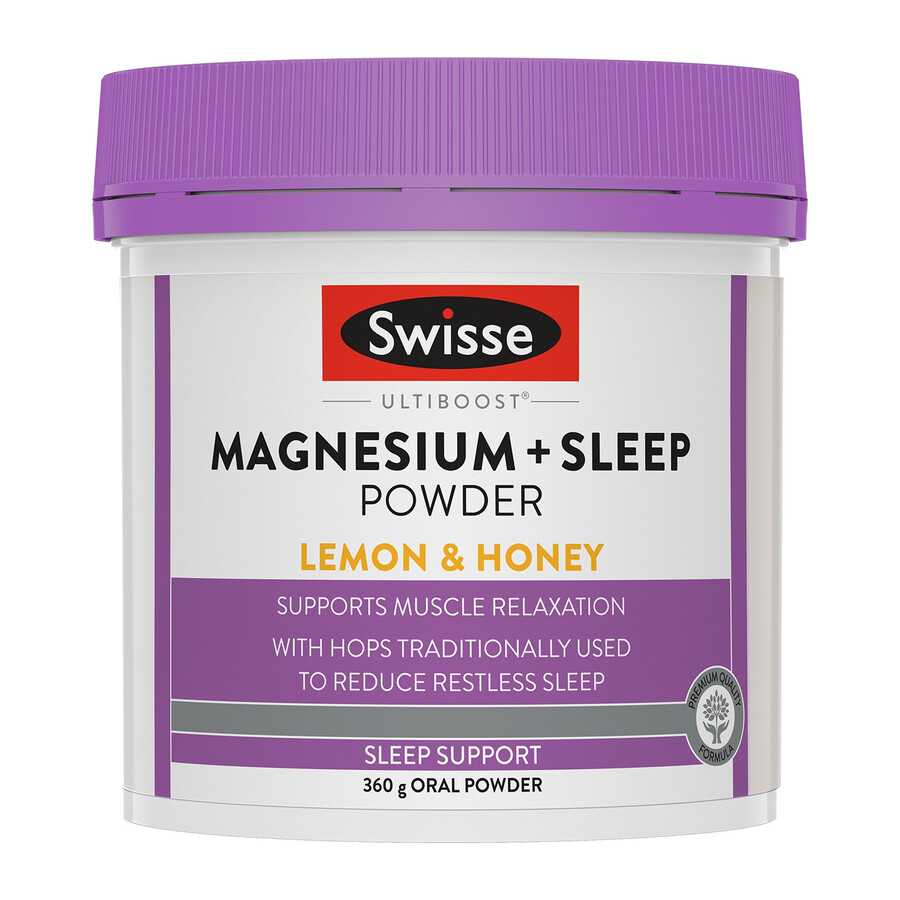 swisse ultiboost magnesium sleep powder muscle relaxation support