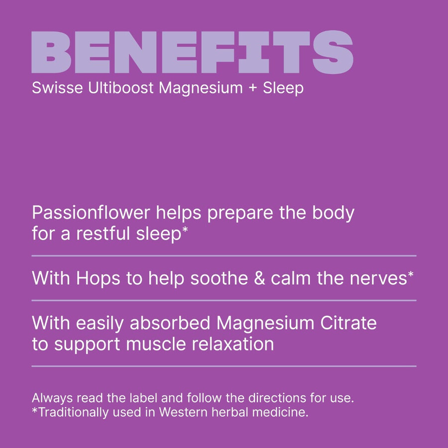 swisse ultiboost magnesium sleep nerves sleeplessness relief