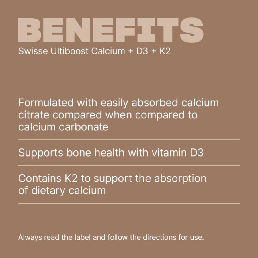 swisse ultiboost - calcium d3 k2