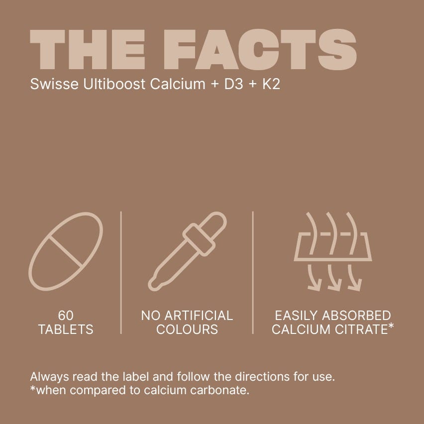 swisse ultiboost - calcium d3 k2