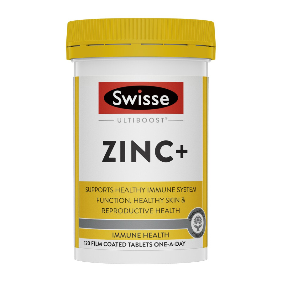 swisse ultiboost zinc immune skin reproductive health support