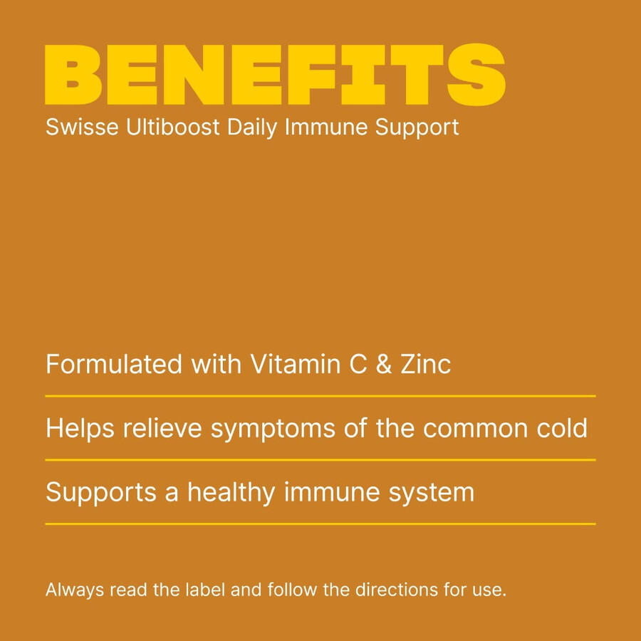 swisse ultiboost daily immune support with vitamin c zinc