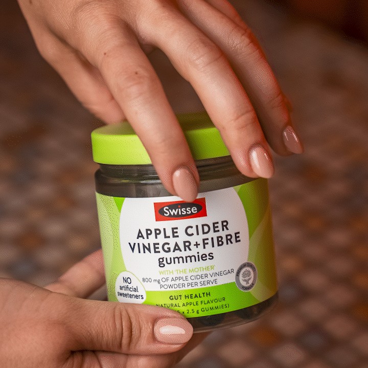 swisse apple cider vinegar fibre gummies gut health