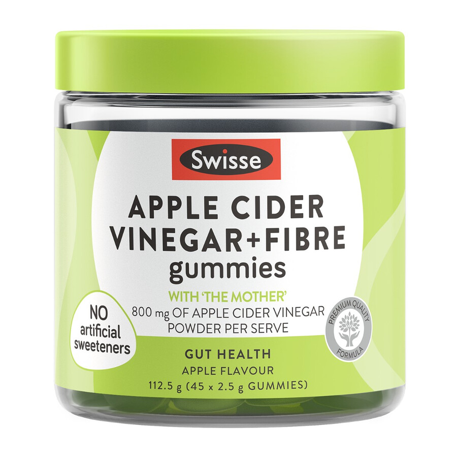swisse apple cider vinegar fibre gummies gut health