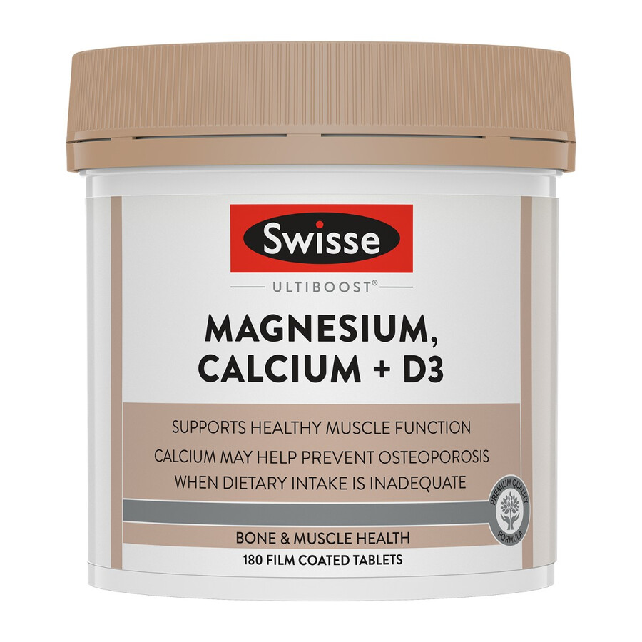 swisse ultiboost magnesium calcium vitamin d3 muscle support