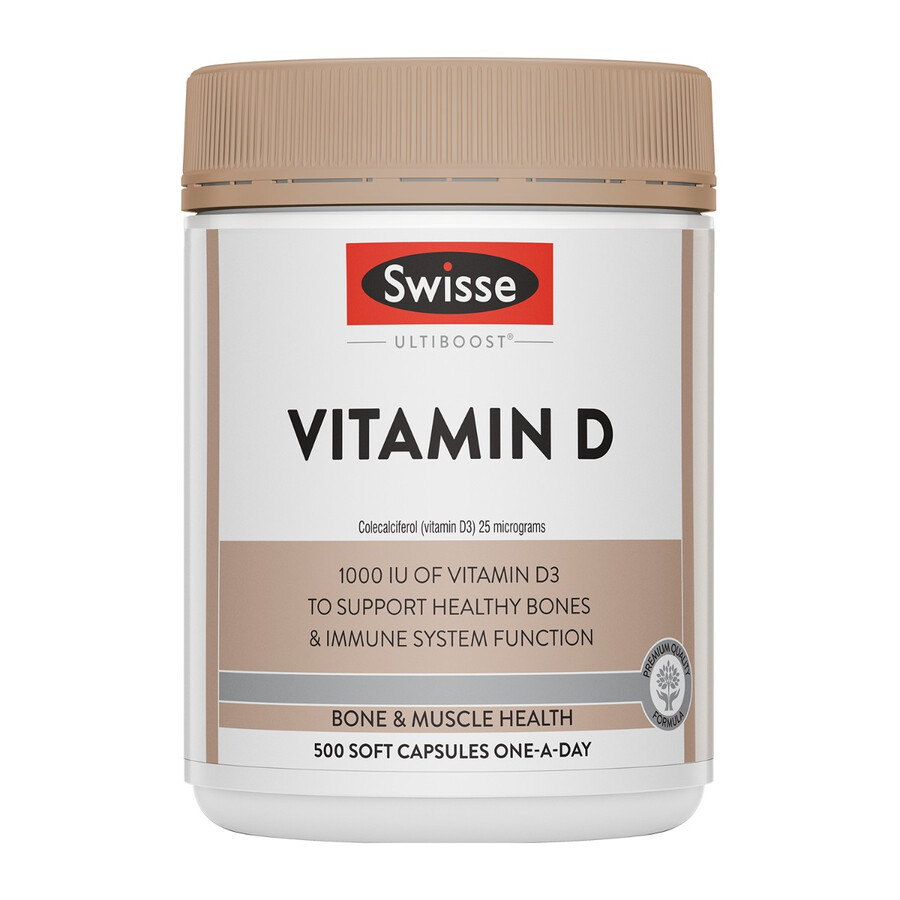 swisse ultiboost vitamin d supports dietary calcium absorption immune system health