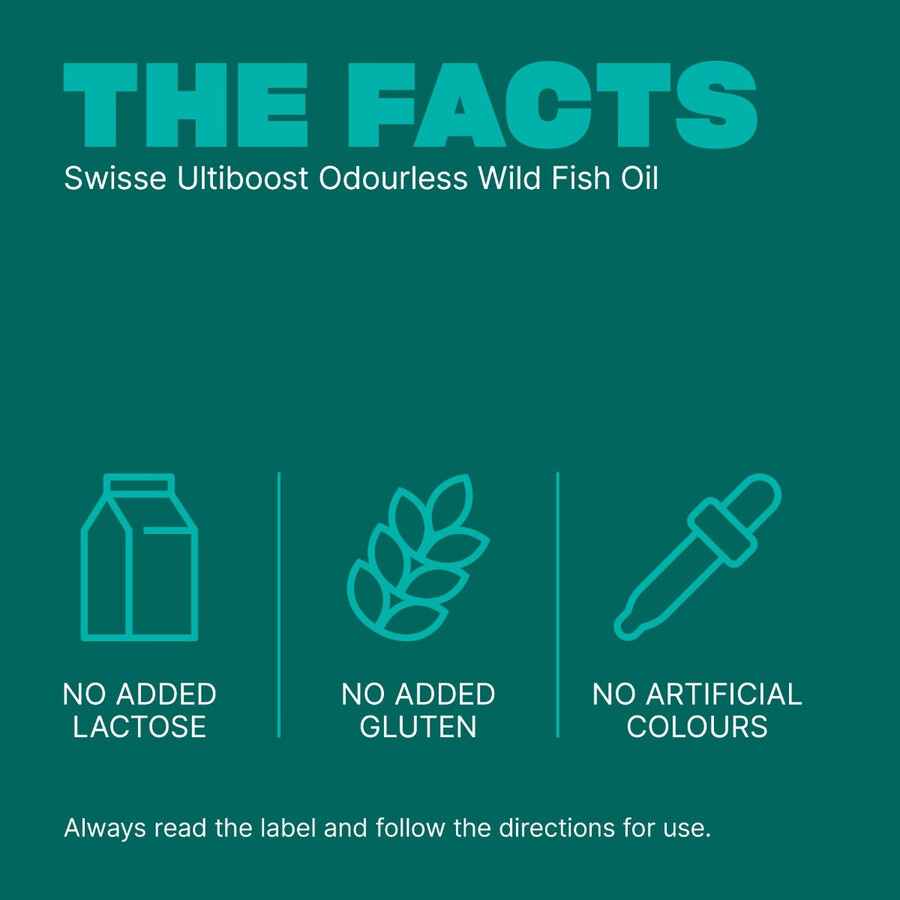 swisse ultiboost odourless wild fish oil 1000mg omega-3