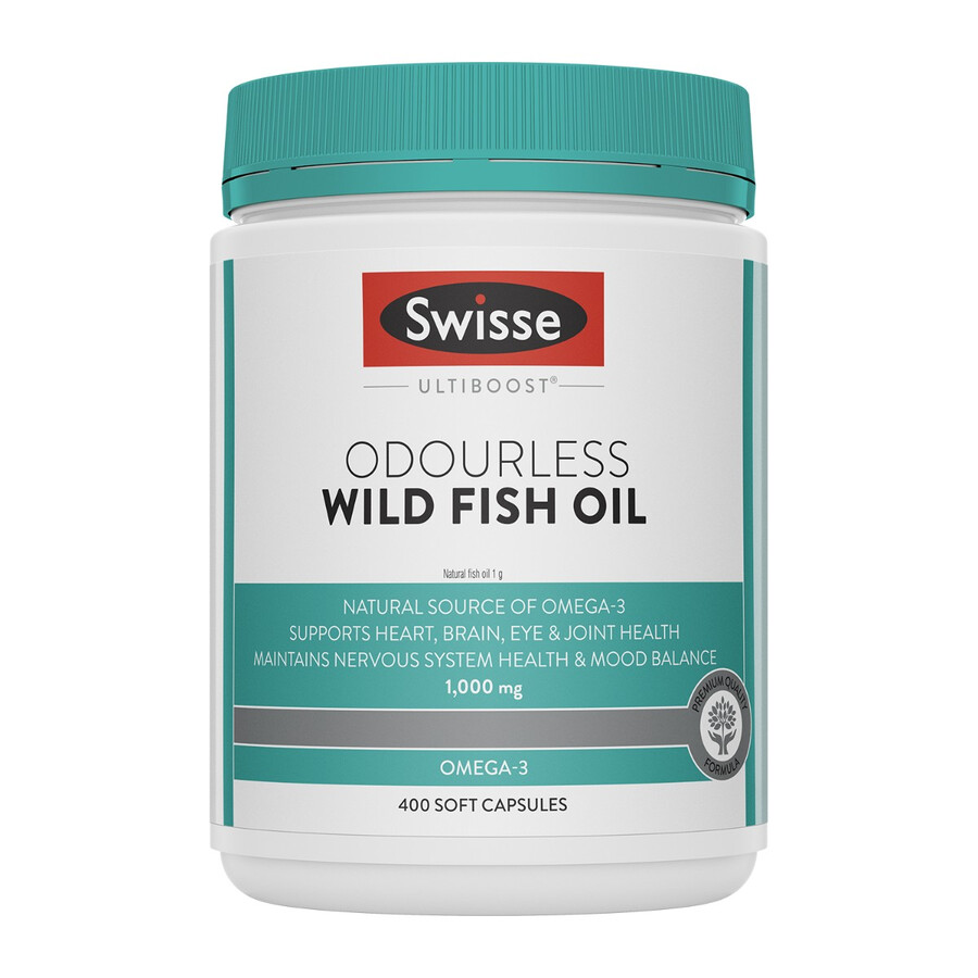 swisse ultiboost odourless wild fish oil 1000mg omega-3