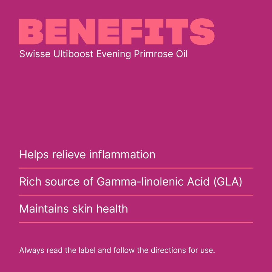 swisse ultiboost evening primrose oil skin health support
