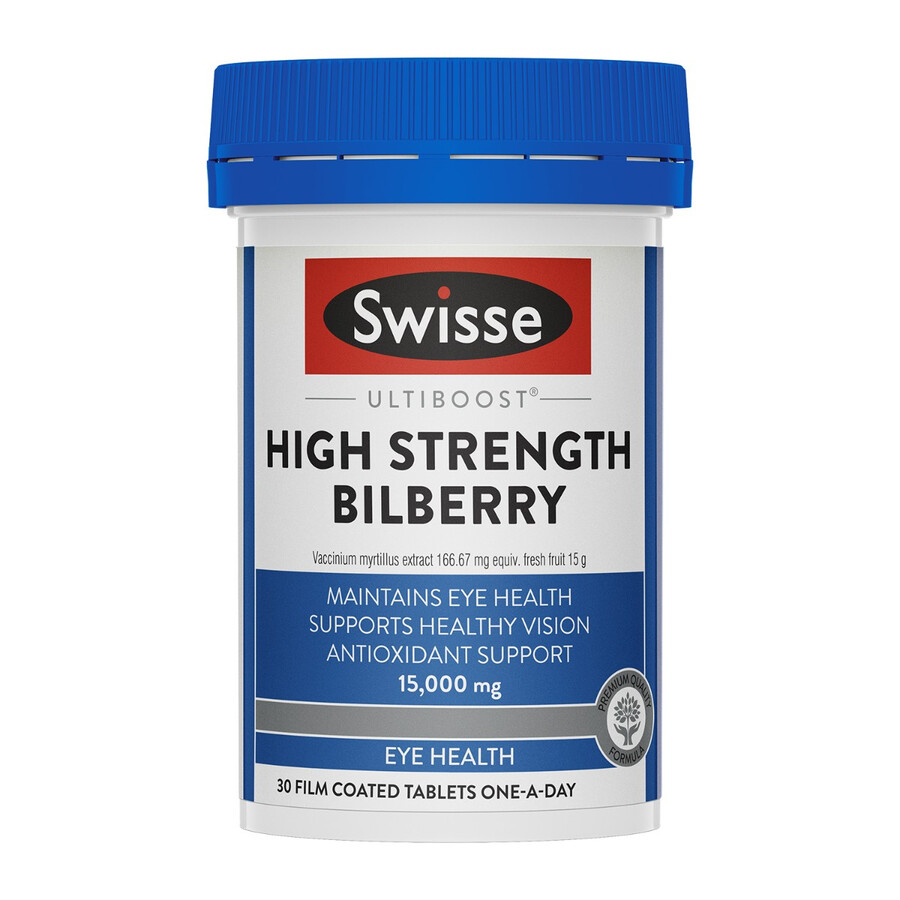 swisse ultiboost high strength bilberry eye health support