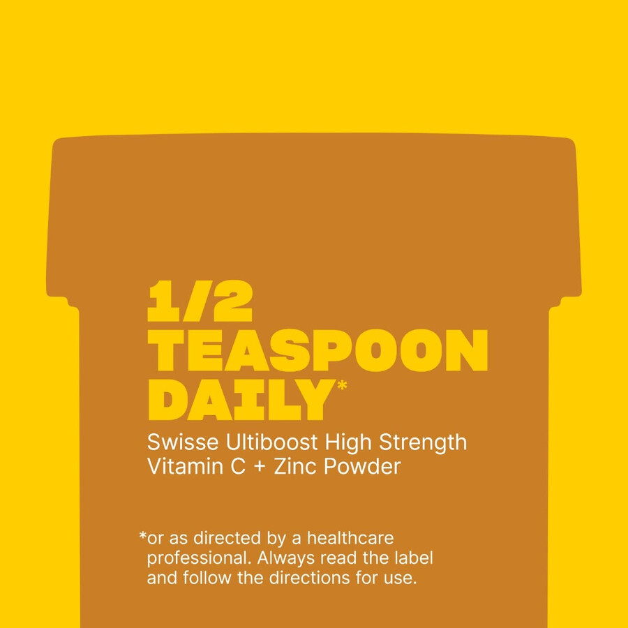 swisse ultiboost high strength vitamin c zinc powder orange immune system health support