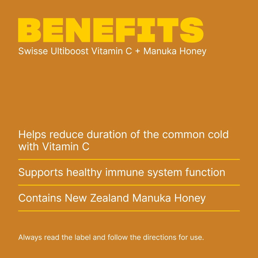 swisse ultiboost vitamin c manuka honey immune system health support