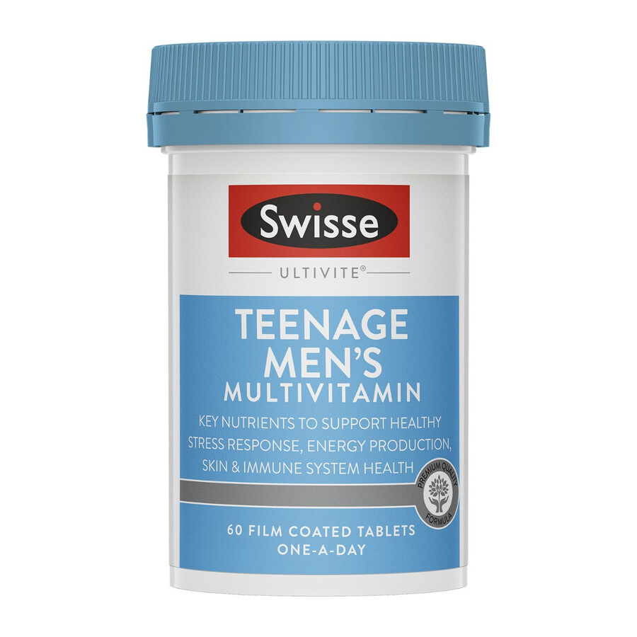 swisse ultivite teenage mens multivitamin immune system health support