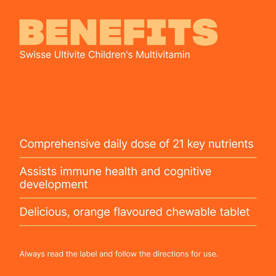 swisse ultivite childrens multivitamin immune system health