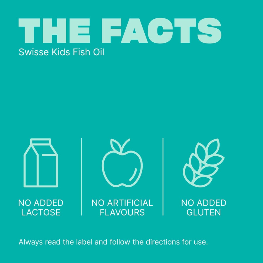 swisse kids fish oil brain development eye health support