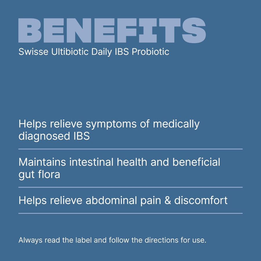 swisse ultibiotic daily ibs probiotic intestinal health support