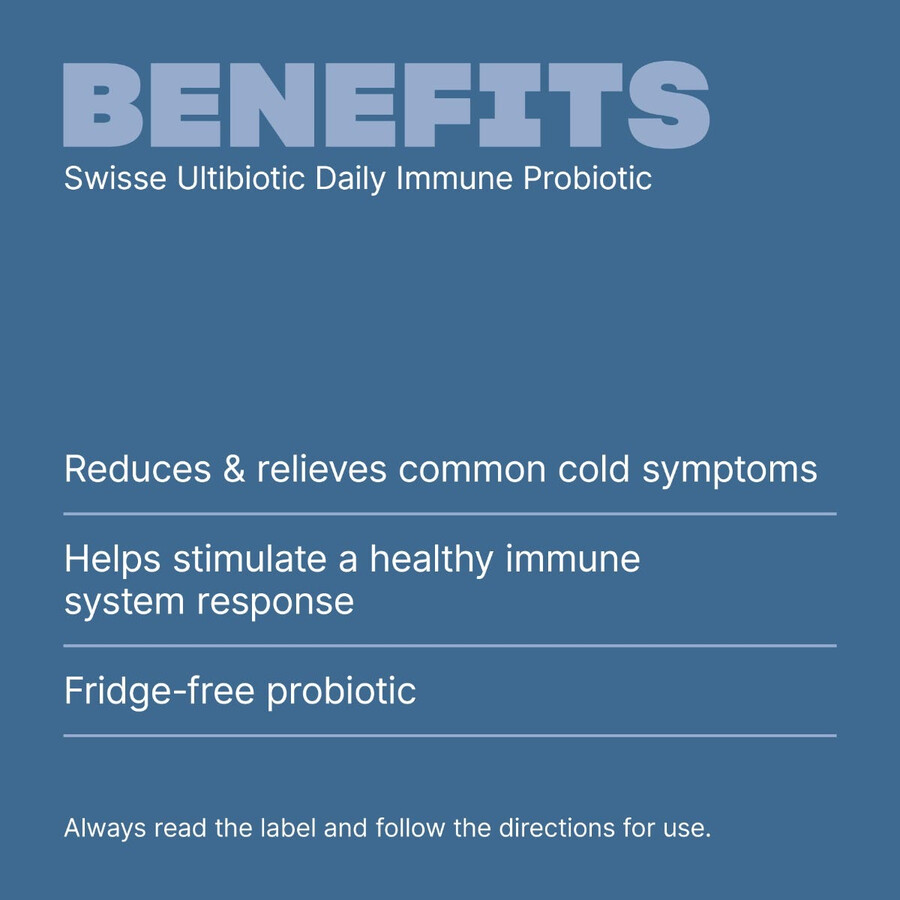 swisse ultibiotic daily immune probiotic immune system support