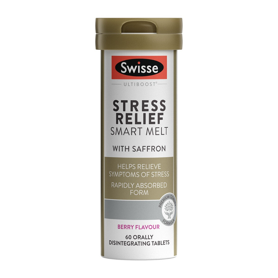 swisse ultiboost stress relief smart melt rapidly absorbed form