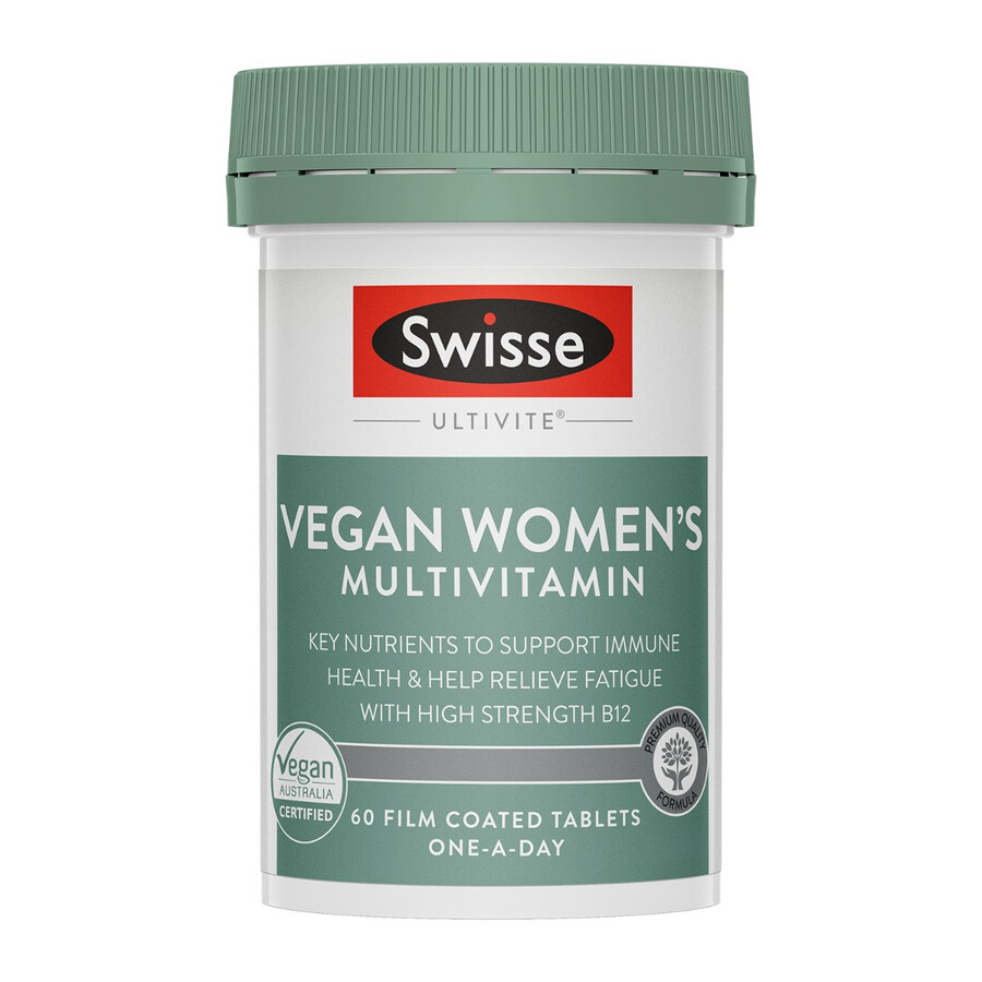 swisse ultivite vegan womens multivitamin support energy production