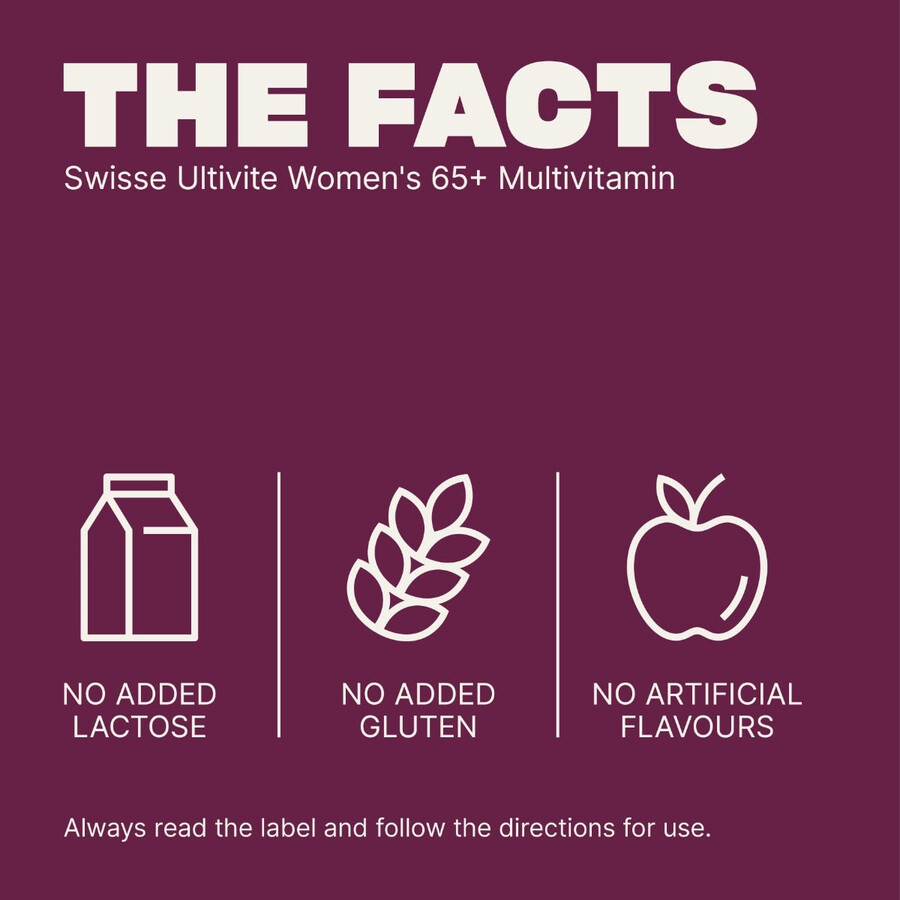 swisse ultivite womens 65 multivitamin immune system health support