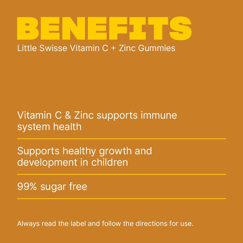 little swisse vitamin c zinc gummies