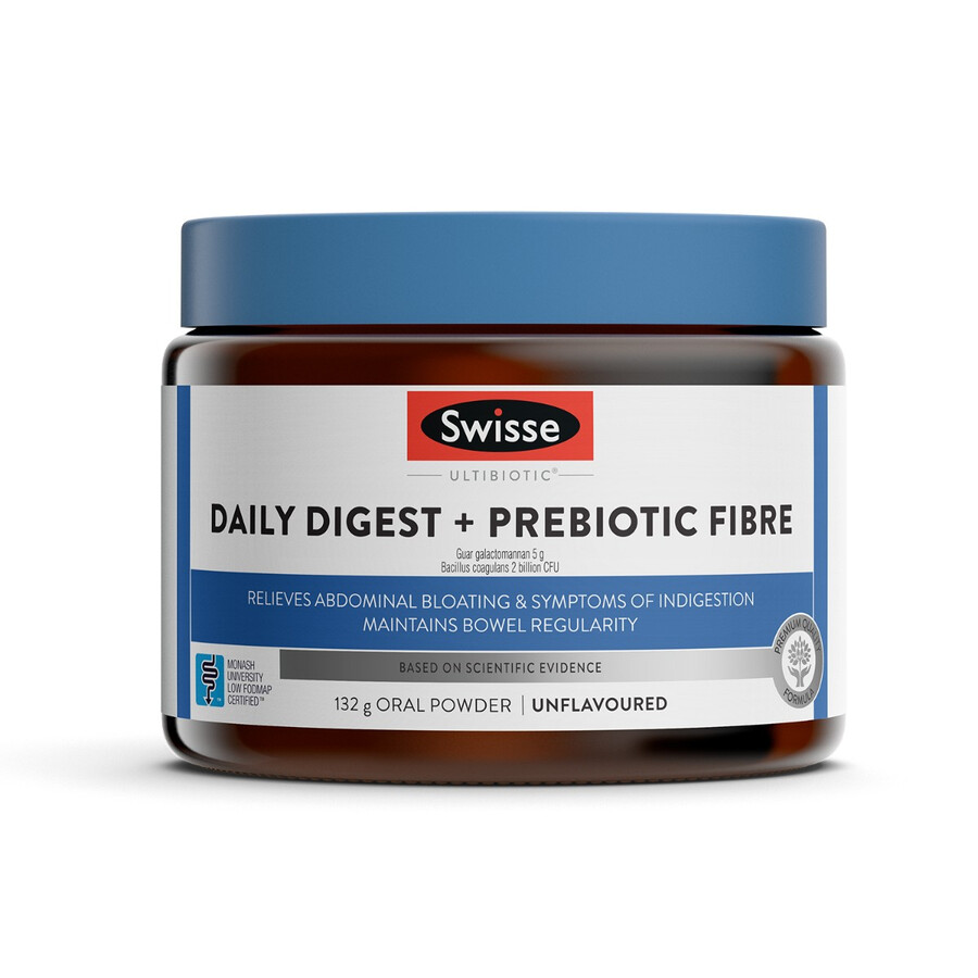 swisse ultibiotic daily digest prebiotic fibre powder with sunfiber