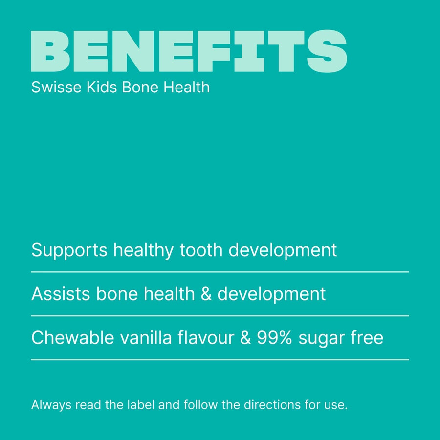 swisse kids bone health chewable tablets for bone teeth health support